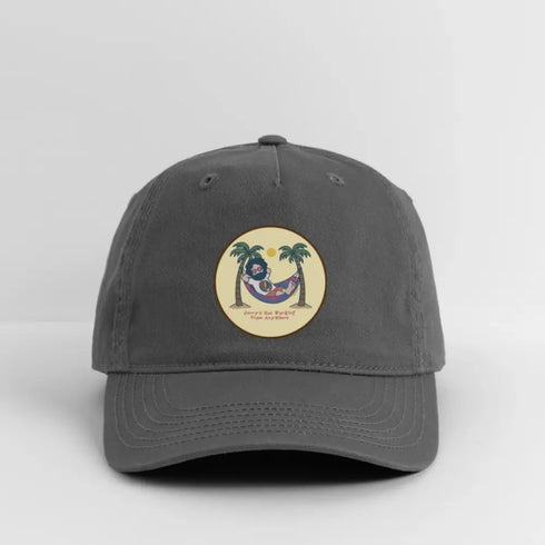 Life is dead. Jerry's Not Workin' Grateful Dead Stealie Dad Hat - charcoal